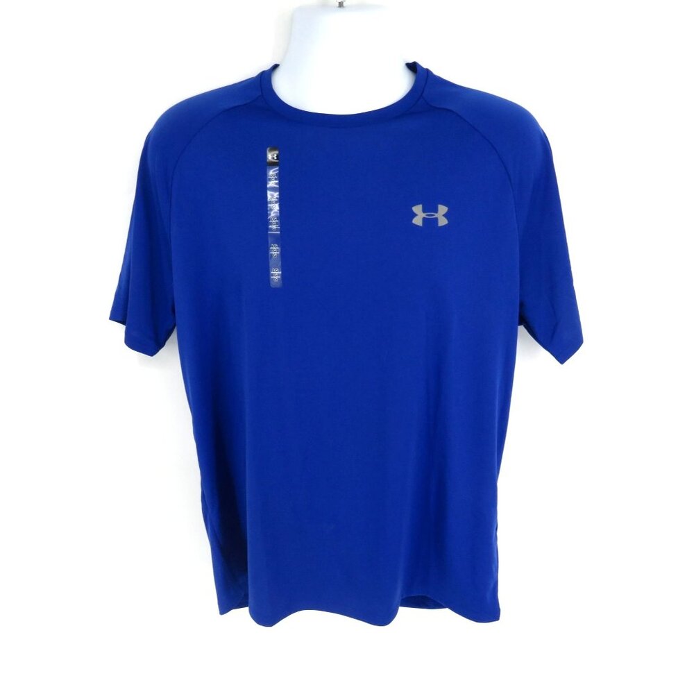 Under Armour Mens Blue Short Sleeve T-Shirt Large Lightweight Athletic Top